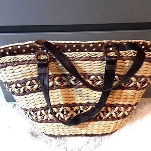 Scala Handcrafted Straw Tote